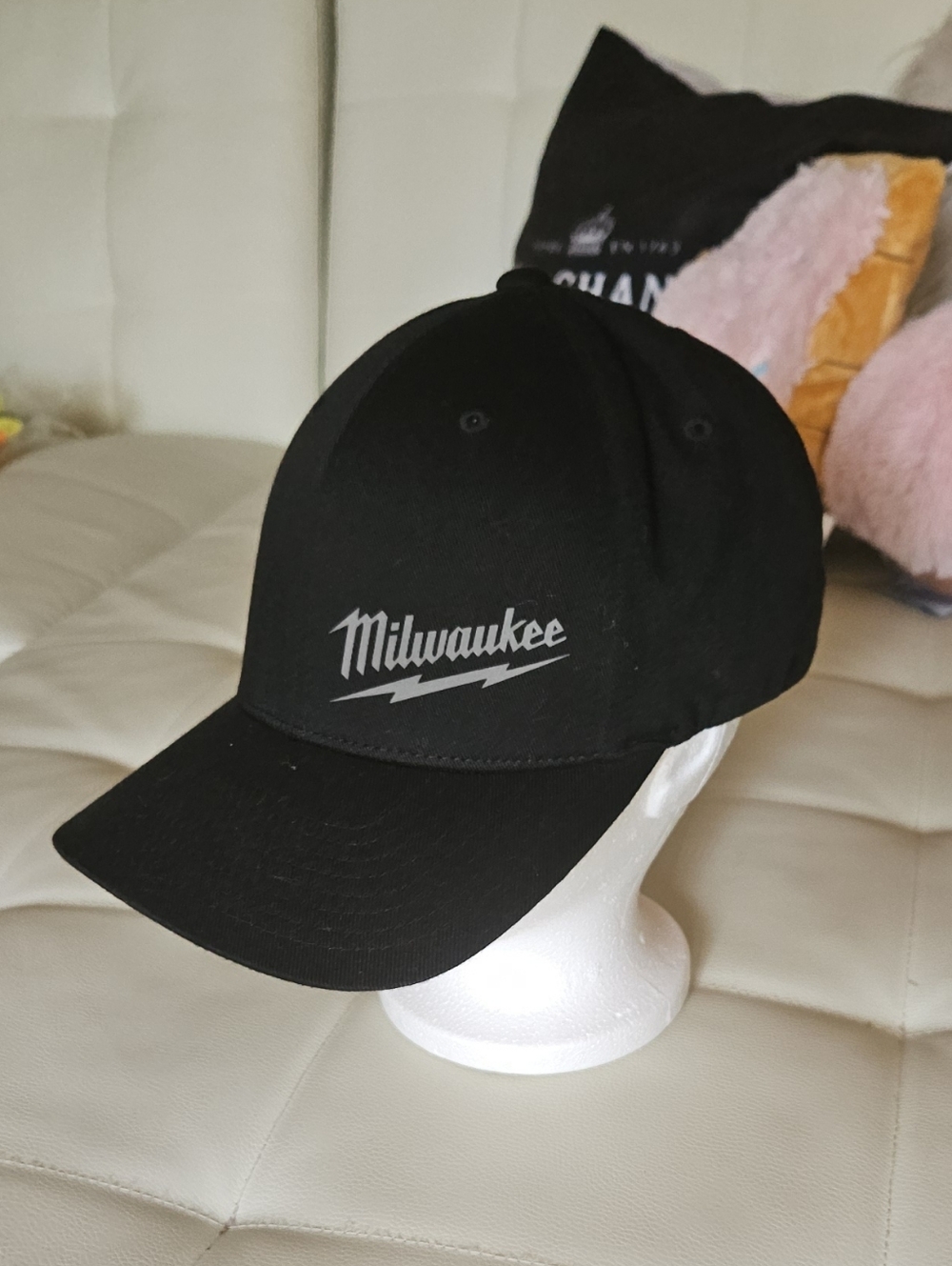 Milwaukee Black Fitted Baseball Cap